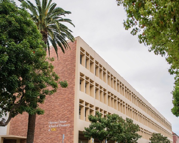 Outside view of dental school building