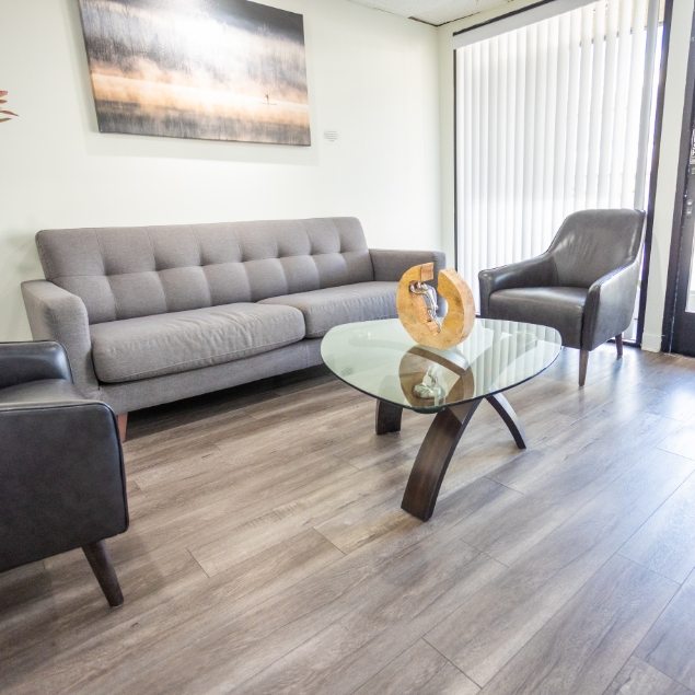 Dental office reception desk