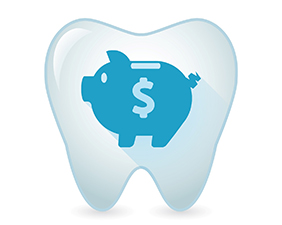 tooth piggy bank illustration for cost of veneers in Pacoima 